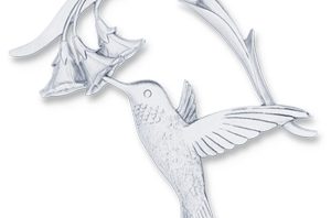 Amos Pewter Ornament - Hummingbird