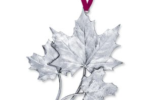 Amos Pewter Ornament - Maple Leaf