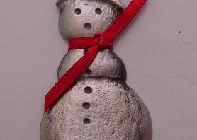Watson Pewter - Snowman ornament