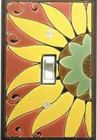 Switch plate cover - Mexican Sunflower