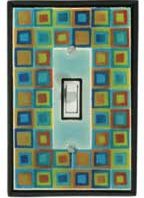 Switch plate cover - Art Glass