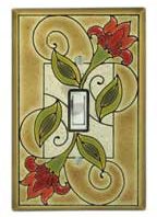 Switch plate cover - Jacobean