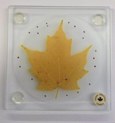 Coasters - Maple Leaf (Individual) - Green, Yellow or Red - Image 4