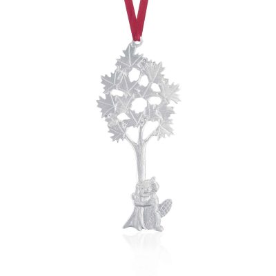 Amos Pewter Ornament - Beaver