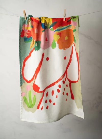 Carolyn Gavin Tea Towel - Red Dog