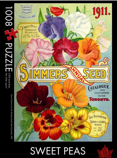 1008 pc Puzzle - "Sweat Peas" (Vintage Seed Package)