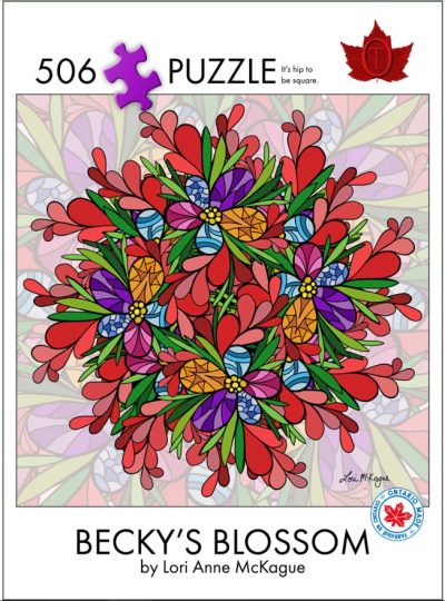 506 pc Puzzle -Becky's Blossom By Lori Anne McKague (Square)