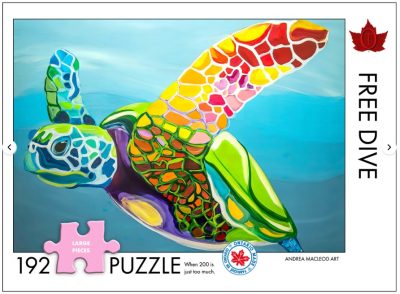 192 pc Puzzle - Free Dive By Andrea Macleod