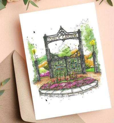 Downtown Sketcher - Greeting cards, totes and magnets