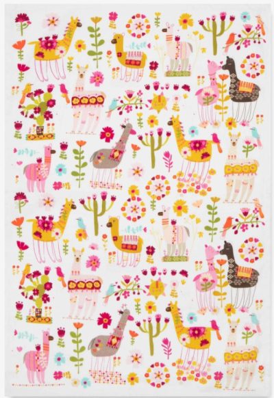 Carolyn Gavin Tea Towel - Llamas