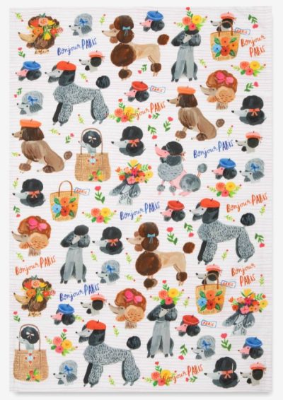 Carolyn Gavin Tea Towel - Ooh La La Poodles!