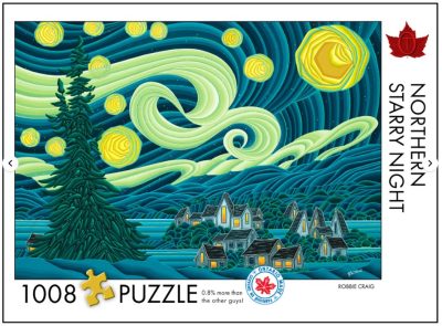 1008 pc Puzzle - Northern Starry Night By Robbie Craig