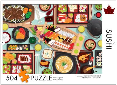 504 pc Puzzle - "Sushi" By "IKIWISI"